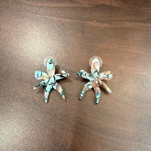 Lele Sadoughi Multicolor petal earrings